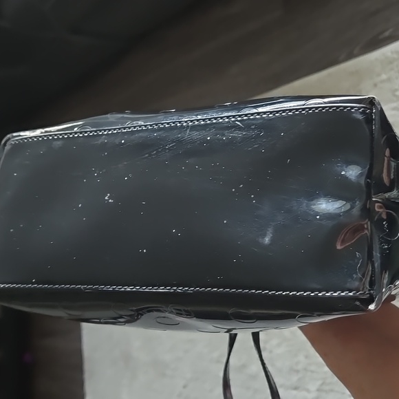 kate spade New York Jeralyn Camellia Street Polka Dot Patent  Small Tote - Picture 10 of 16